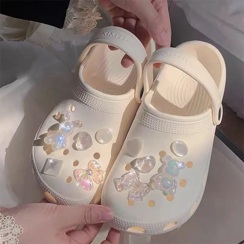 sabots de jardin, breloques pour chaussures, accessoires de chaussures élégants et mignons, décoration de chaussures de plage d'été pour femmes et filles, 10 pièces sabots de jardin, breloques pour chaussures, accessoires de chaussures élégants et mignons, décoration de chaussures de plage d'été pour femmes et filles, 10 pièces