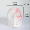 masque de tête de mort en plastique Épais pour cosplay, déguisement d'horreur, de tueur de démons sanglants, accessoires de ixd'halloween et de carnaval