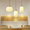 lampes suspendues en verre minimalistes nordiques lampes suspendues led japonaises pour salle à manger salon cuisine lampe de chevet décoration de la maison