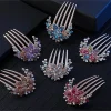 pinces à cheveux vintage à fleurs en cristal, style coréen, mode perle strass, peignes, épingles à cheveux brillantes pour femmes, accessoires pour cheveux