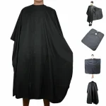 Cape de coupe de cheveux pour barbier Salon professionnel coiffure coiffeur robe en tissu barbier noir coiffeur tablier Capes de coupe de cheveux Cape de coupe de cheveux pour barbier Salon professionnel coiffure coiffeur robe en tissu barbier noir coiffeur tablier Capes de coupe de cheveux