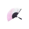 Éventail pliant à main pour mariage, artisanat d'art traditionnel chinois japonais coréen, cadeau en bambou, accessoires de danse pour salle, décorations pour la maison