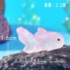30 pièces modèle de poisson miniature maison de poupée jouet simulation carpe koi poisson rouge décor d'aquarium maison de jouet pour enfants micro ornement de paysage
