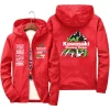 veste de l'équipe de course avec logo kawasaki, imperméable et coupe vent, vêtements de sport pour hommes, activités de plein air à la mode