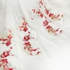 tissu en mousseline de soie chic avec broderie dégradée, feuille de lotus koi, tissu de styliste de style chinois, bricolage, couture, costume de scène, chemises habillées hanfu