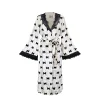 robe en velours doux pour femme, kimono en dentelle tirm, chemise de nuit longue, vêtements de nuit, cadeau de fête de mariage, vêtements de détente