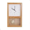 grande horloge murale japonaise moderne, pendule en bois, montres silencieuses, horloges nordiques, décoration d'intérieur, cadeau de décoration de salon