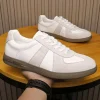 baskets pour hommes 2025 mode en cuir véritable doux chaussures d'entraînement moral décontracté printemps chaussures plates hommes offre spéciale