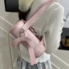 Sac à main à nœud coréen pour femmes, Design cylindrique, mode de luxe, sac à bandoulière Simple et exquis, ceinture de verrouillage en argent, sac sous les bras haut de gamme