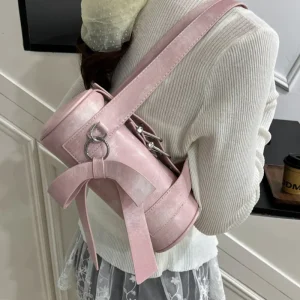 Sac à main à nœud coréen pour femmes, Design cylindrique, mode de luxe, sac à bandoulière Simple et exquis, ceinture de verrouillage en argent, sac sous les bras haut de gamme