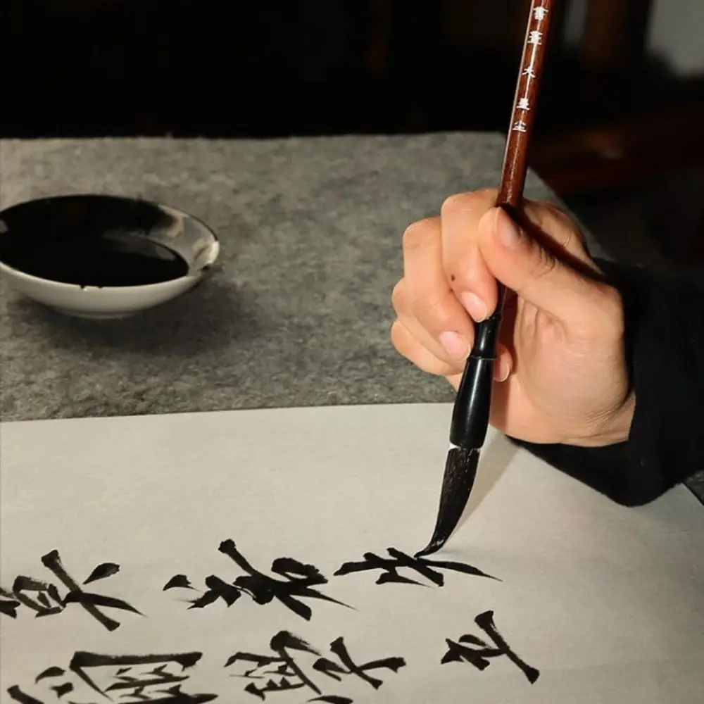 pinceau de calligraphie traditionnelle chinoise, peinture à l'huile, aquarelle, écritures, bois, poils de loup, pinceau d'art pinceau de calligraphie traditionnelle chinoise, peinture à l'huile, aquarelle, écritures, bois, poils de loup, pinceau d'art