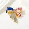arc en bronze étoile hexagonale avec broche de badge en métal décoratif en diamant de produits périphériques d'anime et de films et de télévision