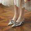 chaussures pointues imperméables coordonnantes pour femmes, pantoufles et sandales pour dames, toboggans à fleurs, extérieur plat, corée unique, vip, nouveau style