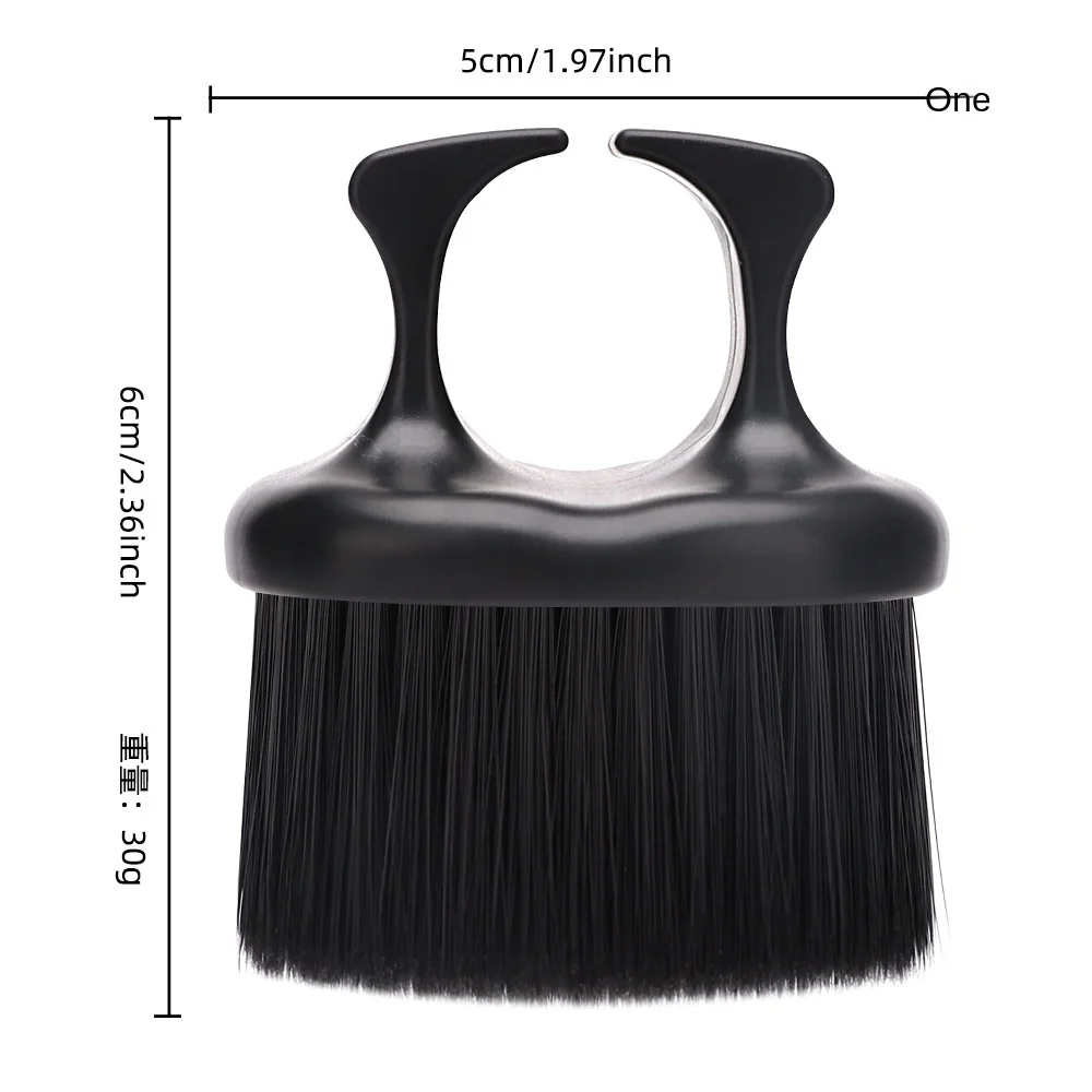 duster de cou à anneau noir pour barbier, brosse à cheveux amples, brosse de coupe de cheveux, brosse de nettoyage de cheveux douce, outils de coiffure duster de cou à anneau noir pour barbier, brosse à cheveux amples, brosse de coupe de cheveux, brosse de nettoyage de cheveux douce, outils de coiffure
