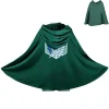 Cape à capuche japonaise pour Halloween, Costume de Cosplay du corps de Scout, châle vert, Costume pour hommes et femmes Cape à capuche japonaise pour Halloween, Costume de Cosplay du corps de Scout, châle vert, Costume pour hommes et femmes