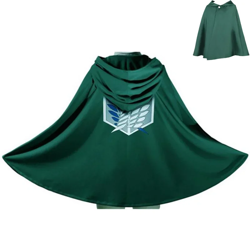 Cape à capuche japonaise pour Halloween, Costume de Cosplay du corps de Scout, châle vert, Costume pour hommes et femmes Cape à capuche japonaise pour Halloween, Costume de Cosplay du corps de Scout, châle vert, Costume pour hommes et femmes