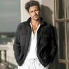 veste d'automne en velours côtelé pour hommes, haut de travail tendance, décontracté et rétro, chemise, nouveau style ample pour hommes