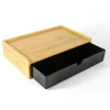 organisateur de rangement d'articles de toilette d'hôtel en bois de bambou de style japonais, ensemble de dents de chambre d'hôtel extractible, boîte de rangement, plateau d'aromathérapie