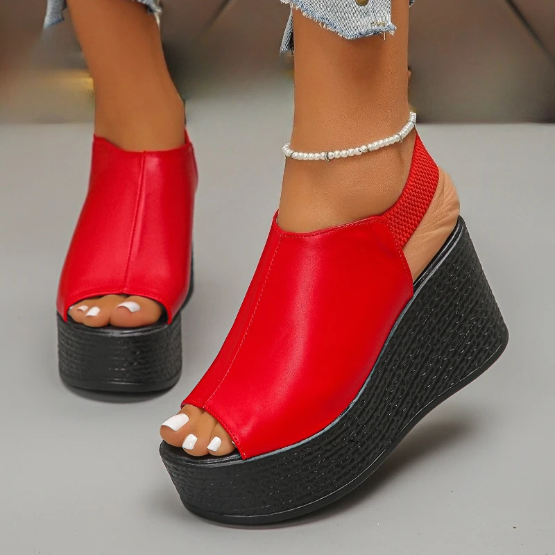 2025 été nouvelle mode bout ouvert sexy pente talon fond épais décontracté simple grandes femmes sandales à talons hauts 35 43 2025 été nouvelle mode bout ouvert sexy pente talon fond épais décontracté simple grandes femmes sandales à talons hauts 35 43