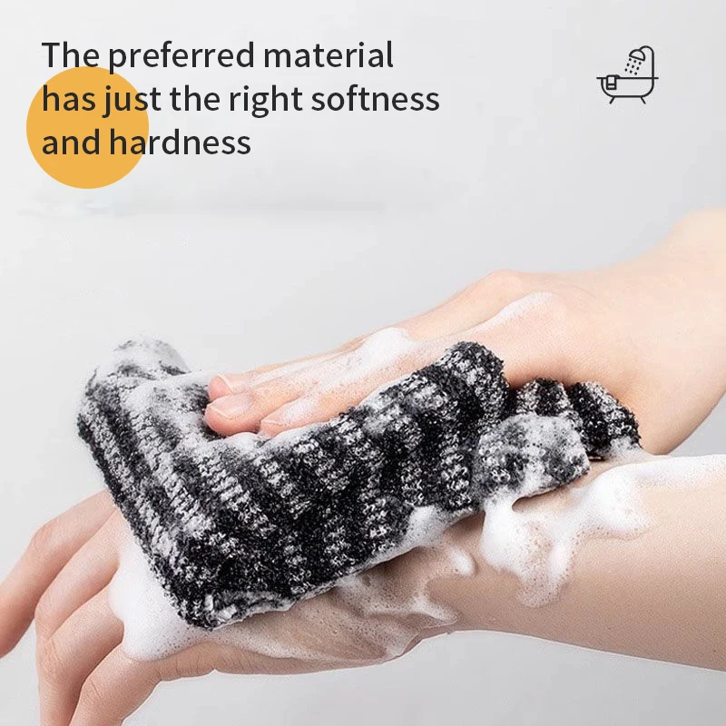 gant de toilette japonais en nylon, brosse pour le dos, exfoliant, éponge de douche, accessoires de salle de bain pour le corps gant de toilette japonais en nylon, brosse pour le dos, exfoliant, éponge de douche, accessoires de salle de bain pour le corps