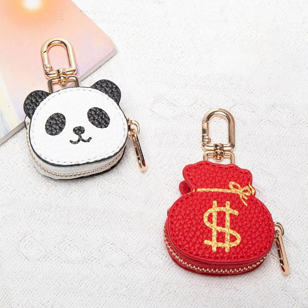 porte monnaie panda mignon, joli sac d'argent rouge à breloques avec porte clés pour femmes, mini portefeuille pour pièces de monnaie, sac à main accessoire porte monnaie panda mignon, joli sac d'argent rouge à breloques avec porte clés pour femmes, mini portefeuille pour pièces de monnaie, sac à main accessoire