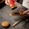 service à thé chazhen traditionnel fait à la main, accessoires de service à thé, plateaux de dosage de grains de café, distributeur d'assaisonnement, outils cadeaux