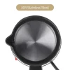 600w 600ml portable en acier inoxydable électrique thé cafetière bouilloire cafetière turque grecque arabe cafetière avec poignée