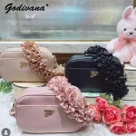 Sac à bandoulière en cuir Pu pour appareil photo, Style japonais, bourgeon, sac pour appareil photo, doux fille, journée des femmes, petits sacs à bandoulière carrés simples