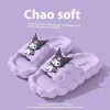 sanrio hello kitty anime pantoufles kuromi femmes pantoufles d'intérieur confortable anti dérapant maison pantoufle plate couples diapositives printemps été