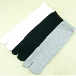 Chaussettes de Cosplay Anime, tongs japonaises, sandales à bout fendu, Tabi Ninja, chaussettes à sabots Kimono unisexes en coton