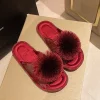 pantoufles d'nikimperméables à semelles en caoutchouc pour femme, nouvelle collection automne/hiver 2024
