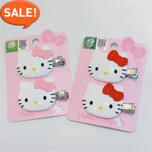 Kawaii Sanrio Hello Kitty épingle à cheveux filles ornements Anime accessoires dessin animé bandeau chouchous cheveux cercle coiffure cheveux cadeaux