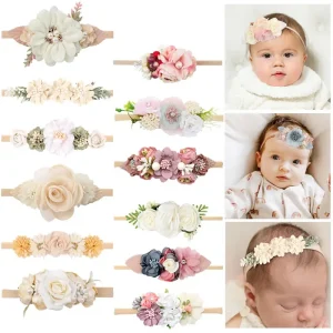 Bébé bandeau fleurs pour filles mignon élastique Floral bandes de cheveux nouveau-né enfant en bas âge chapeaux en Nylon bandeaux enfants cheveux accessoires Bébé bandeau fleurs pour filles mignon élastique Floral bandes de cheveux nouveau-né enfant en bas âge chapeaux en Nylon bandeaux enfants cheveux accessoires