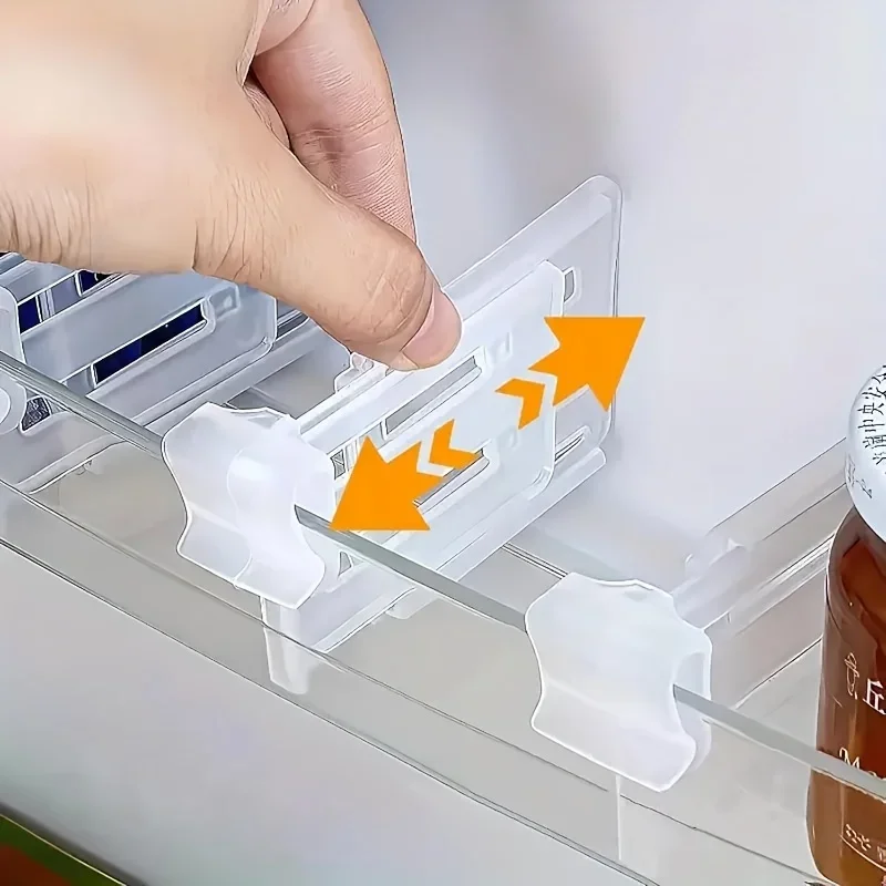 Séparateur d’espace pour réfrigérateur réglable 6/12 – Organisateur extensible pour boissons et sauces – Maximisez le stockage du réfrigérateur, organisé bien Séparateur d’espace pour réfrigérateur réglable 6/12 – Organisateur extensible pour boissons et sauces – Maximisez le stockage du réfrigérateur, organisé bien