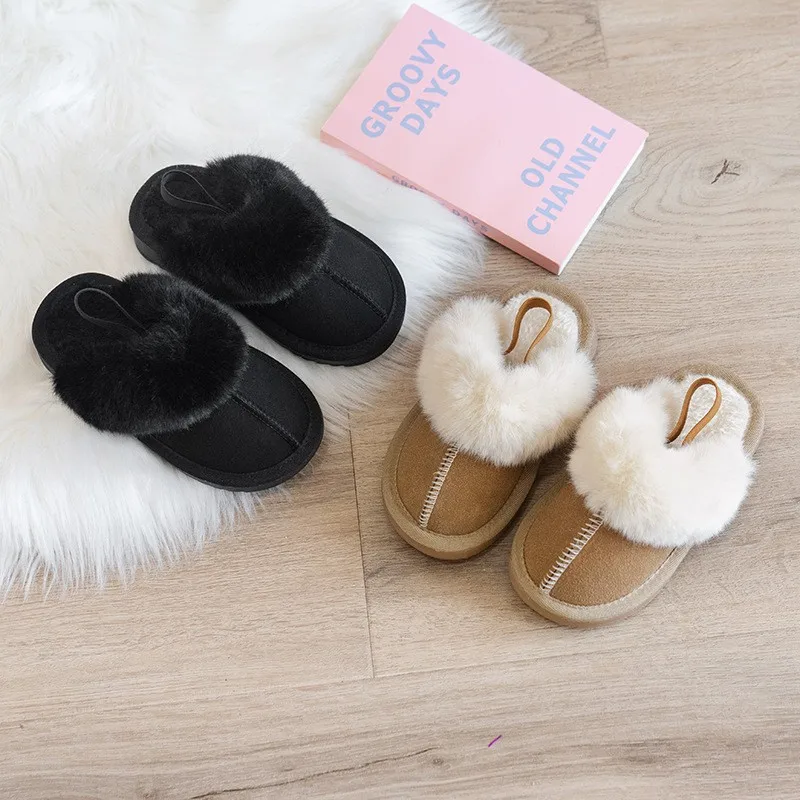 pantoufles en laine japonaises simples pour garçons et filles, chaussures décontractées à la mode pour enfants, pour intérieur et extérieur, assorties avec tout, 2022 pantoufles en laine japonaises simples pour garçons et filles, chaussures décontractées à la mode pour enfants, pour intérieur et extérieur, assorties avec tout, 2022