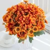 soie fleur artificielle vente chaude dahlia roses daisy maison vase jardin décor bonsaï mariage bouquet de mariée festival pas cher bricolage cadeaux