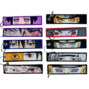 Porte-clés Cool Anime brodé prédire Tag pour femmes, porte-clés de voiture japonaise, accessoires de bijoux à la mode, cadeaux