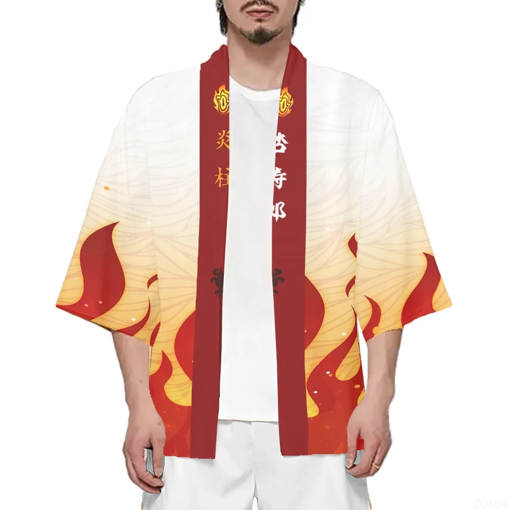 kimono japonais pour hommes et femmes, costumes de cosplay anime, symbole de flamme, cardigan pour adolescents, cape, pyjama hanbok, nouveaux vêtements traditionnels 2024 kimono japonais pour hommes et femmes, costumes de cosplay anime, symbole de flamme, cardigan pour adolescents, cape, pyjama hanbok, nouveaux vêtements traditionnels 2024
