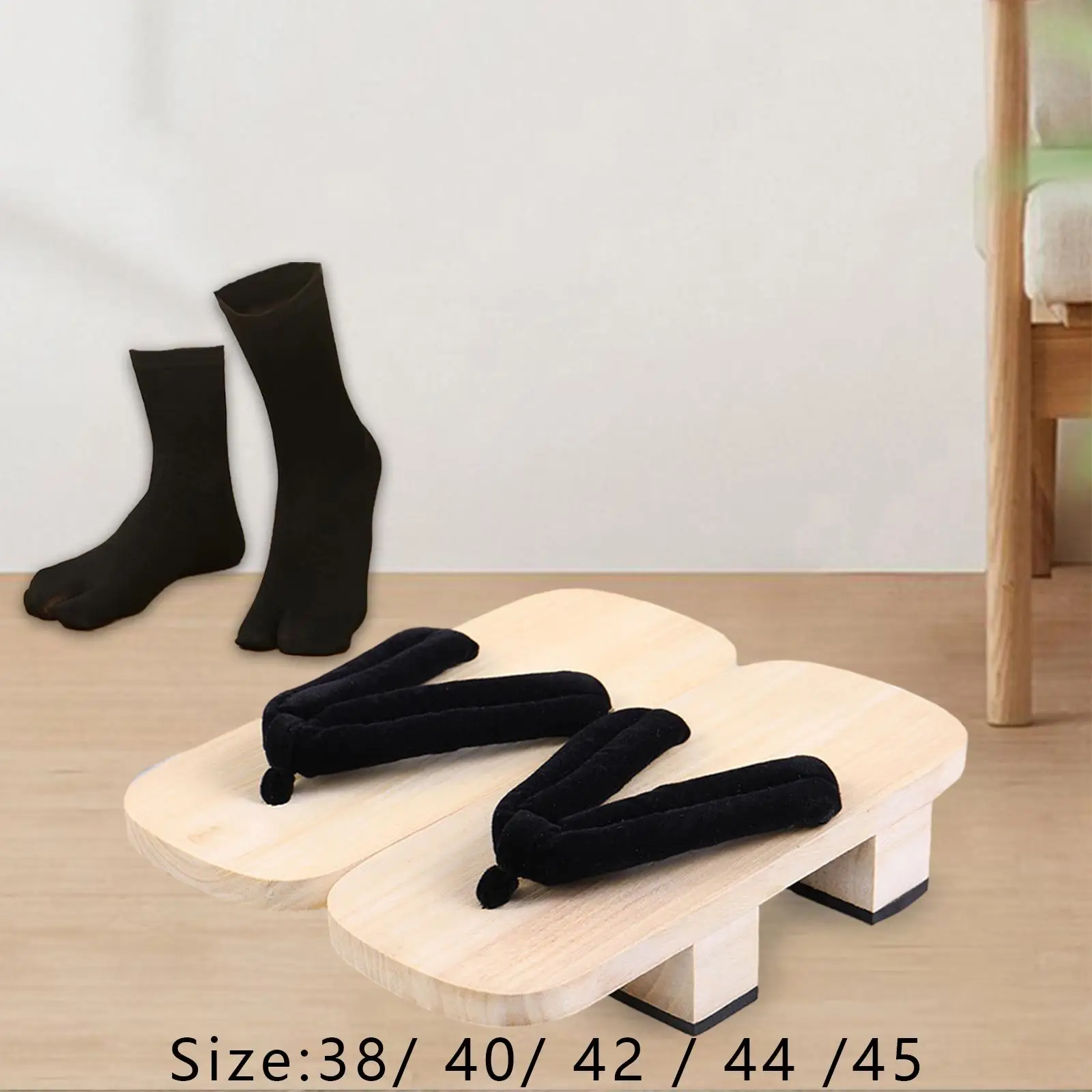 sabots japonais en bois, pantoufles de maison traditionnelles légères et portables, sandales, chaussures japonaises pour dortoir, plage d'été, voyage quotidien sabots japonais en bois, pantoufles de maison traditionnelles légères et portables, sandales, chaussures japonaises pour dortoir, plage d'été, voyage quotidien