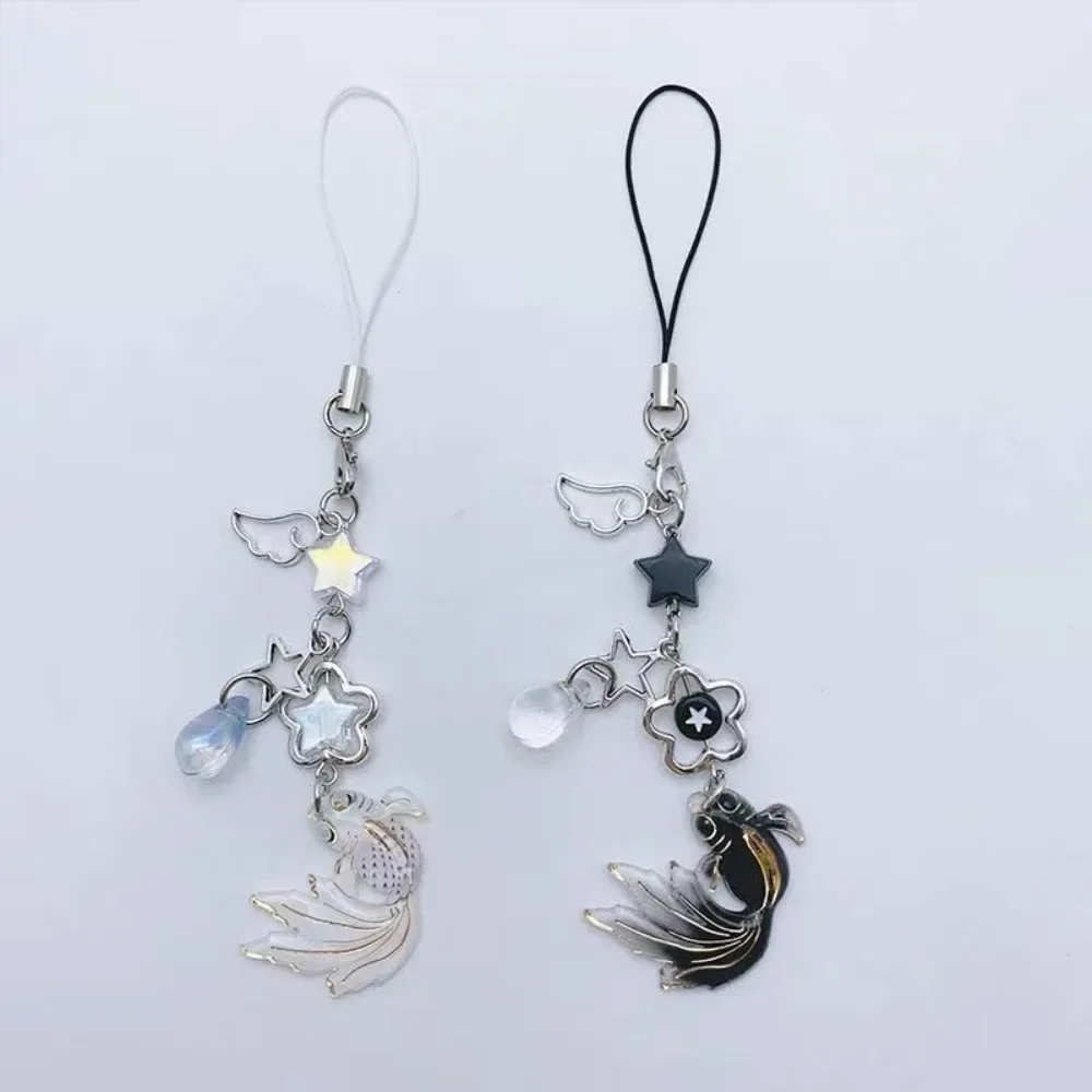 Koi Star Beads Y2K – porte-clés thème océan pour fille, fait à la main, Anime petit poisson, breloque porte-bonheur, sangles de téléphone, lanière, bijoux cadeaux Koi Star Beads Y2K – porte-clés thème océan pour fille, fait à la main, Anime petit poisson, breloque porte-bonheur, sangles de téléphone, lanière, bijoux cadeaux