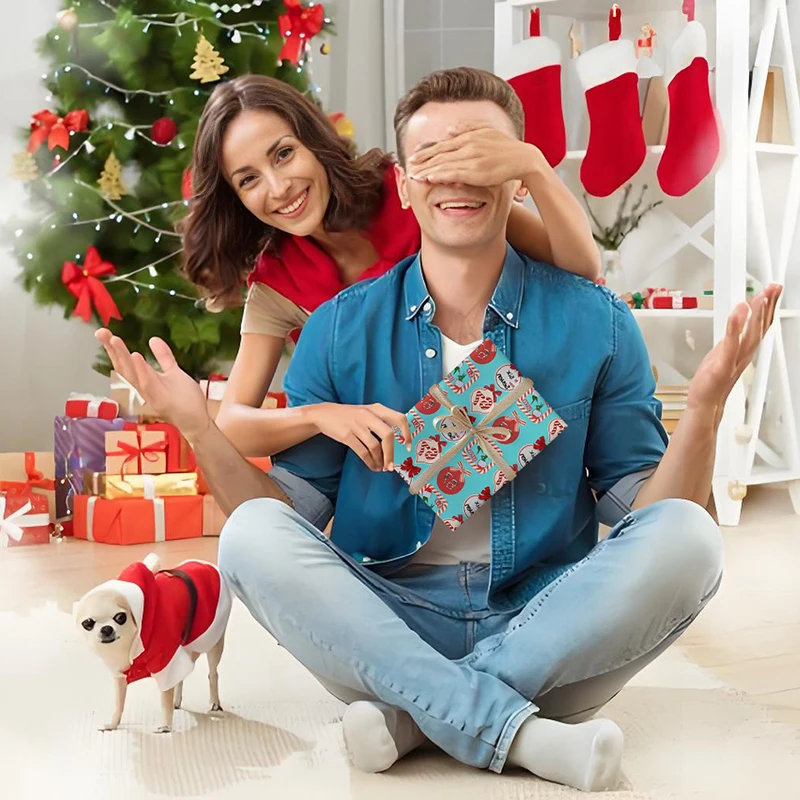 papier d'emballage de noël drôle, emballage cadeau de noël kraft pour enfants, emballage cadeau festif du nouvel an, papier de décoration papier d'emballage de noël drôle, emballage cadeau de noël kraft pour enfants, emballage cadeau festif du nouvel an, papier de décoration