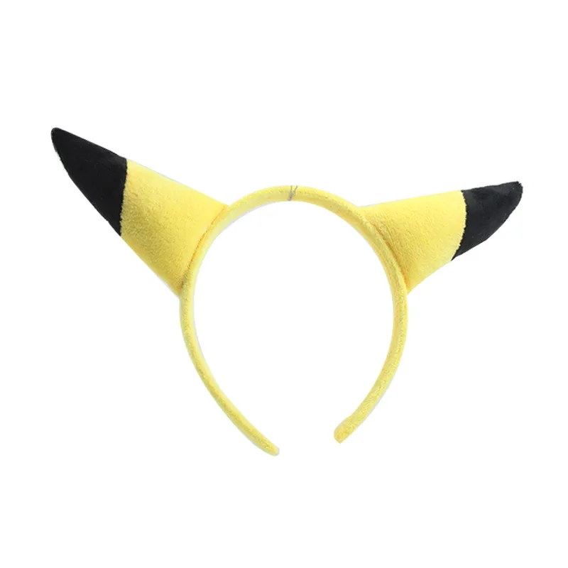 accessoires pour cheveux de dessin animé pokemon, bandeau pikachu, oreilles mignonnes, couvre chef de poupée en peluche, personnalisation de selfie accessoires pour cheveux de dessin animé pokemon, bandeau pikachu, oreilles mignonnes, couvre chef de poupée en peluche, personnalisation de selfie