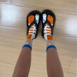 3 paires de chaussettes d’été à bout fendu, Design amusant rayé d’anguille de jardin, Style Couple, Style vacances en bord de mer 3 paires de chaussettes d’été à bout fendu, Design amusant rayé d’anguille de jardin, Style Couple, Style vacances en bord de mer