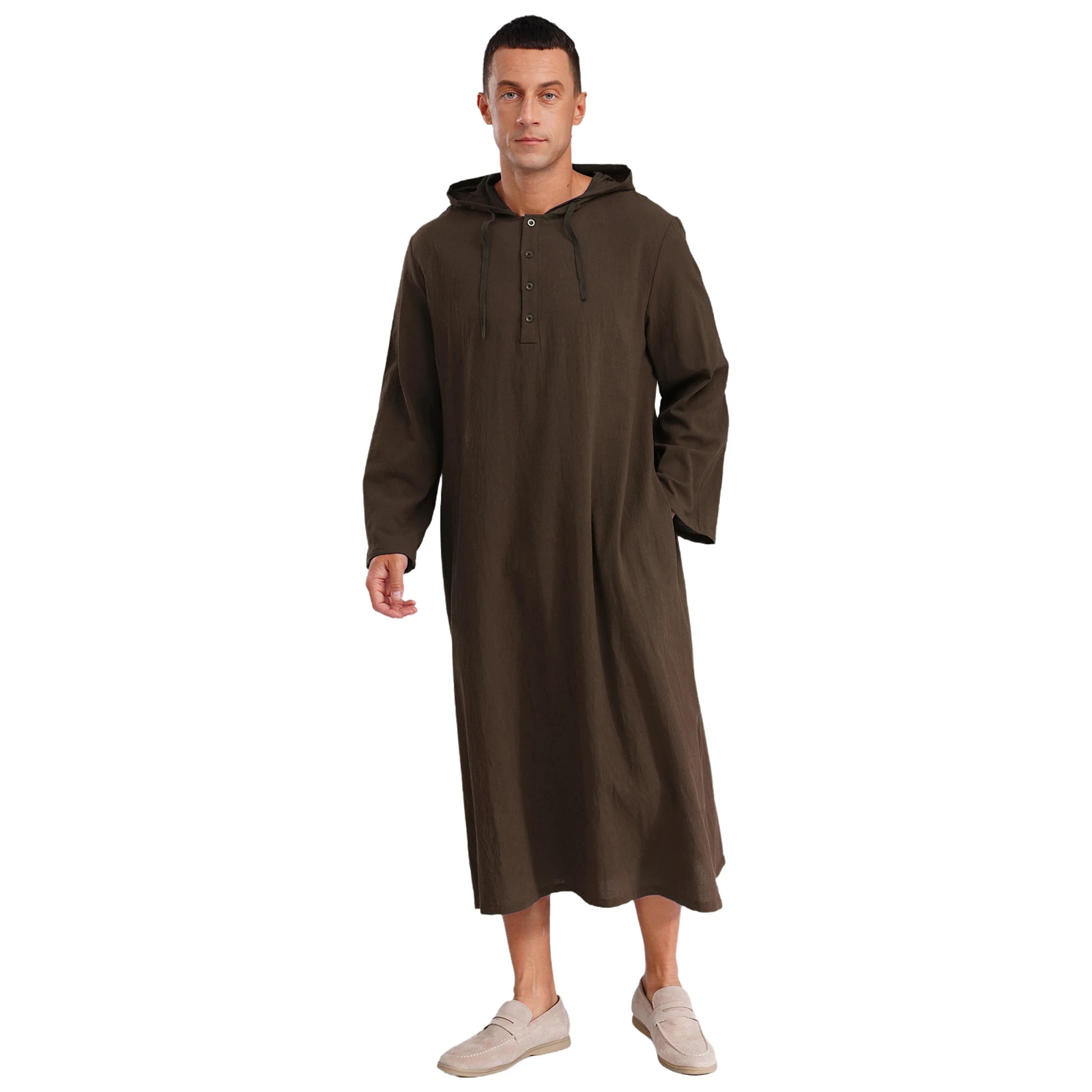 caftan islamique musulman jubba arabe thobe vêtements pour hommes à capuche manches longues poches boutons longue robe ample chemise robes caftan islamique musulman jubba arabe thobe vêtements pour hommes à capuche manches longues poches boutons longue robe ample chemise robes