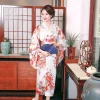 costume de cosplay vintage avec imprimé floral pour femme, kimono japonais, robe de bain geisha, robe de soirée de mariage, sexy, nouveauté