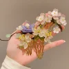 peigne à cheveux classique élégant, bâton de cheveux de style chinois, fleur en forme de u, épingle à cheveux cheongsam pour accessoires hanfu