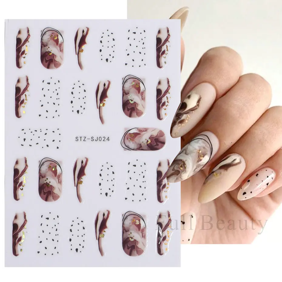 autocollants pour ongles 3d en marbre rose, étiquettes adhésives, motif aquarelle, fleurs, feuilles, art de manucure et de pédicure, lastz sj031 autocollants pour ongles 3d en marbre rose, étiquettes adhésives, motif aquarelle, fleurs, feuilles, art de manucure et de pédicure, lastz sj031