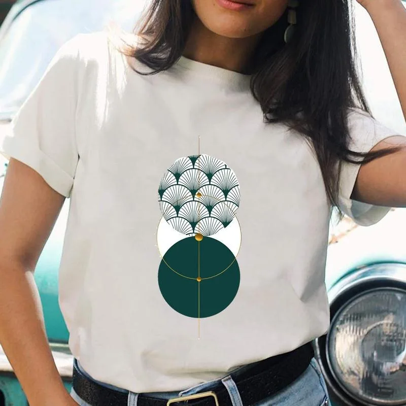 motif géométrique femmes mode imprimé décontracté imprimé à manches courtes t shirt haut femmes vêtements vêtements esthétiques motif géométrique femmes mode imprimé décontracté imprimé à manches courtes t shirt haut femmes vêtements vêtements esthétiques