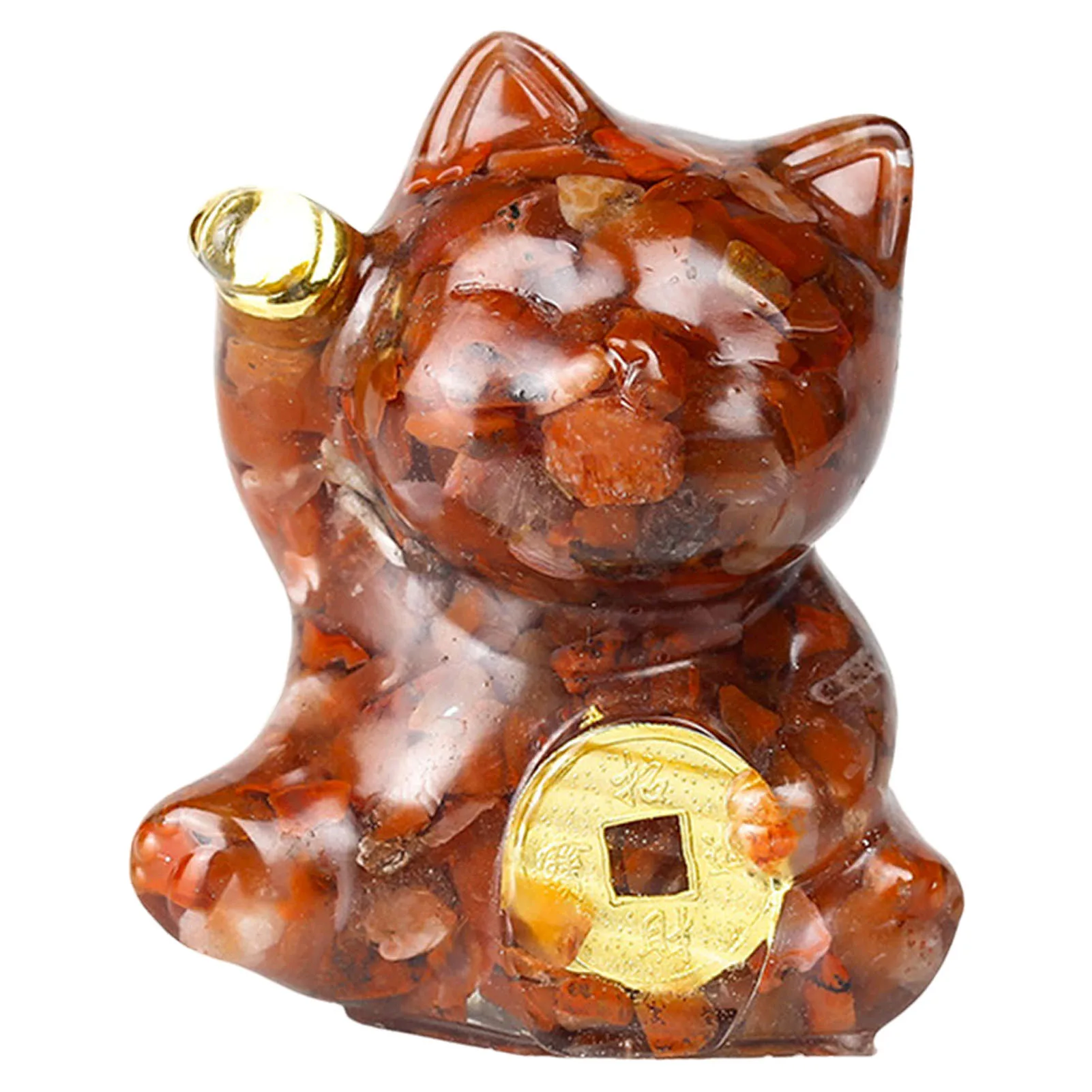 figurine de chat porte bonheur maneki neko, statue de chats d'argent, décoration pour mariage et anniversaire figurine de chat porte bonheur maneki neko, statue de chats d'argent, décoration pour mariage et anniversaire
