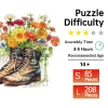 puzzle en bois pour adultes, fleurs et chaussures, cadeaux de vacances spéciaux pour amis, famille, décoration de maison d'art moderne